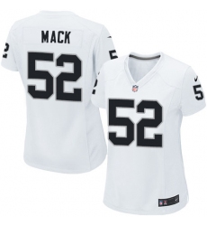 Women's Nike Oakland Raiders #52 Khalil Mack Game White NFL Jersey