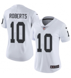 Women's Nike Oakland Raiders #10 Seth Roberts Elite White NFL Jersey