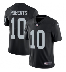 Youth Nike Oakland Raiders #10 Seth Roberts Elite Black Team Color NFL Jersey