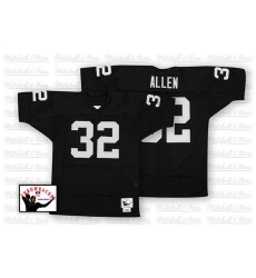 Mitchell and Ness Oakland Raiders #32 Marcus Allen Black Team Color Authentic NFL Throwback Jersey
