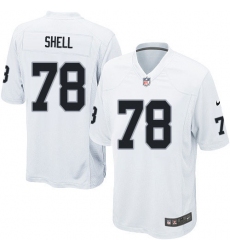 Men's Nike Oakland Raiders #78 Art Shell Game White NFL Jersey