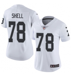 Women's Nike Oakland Raiders #78 Art Shell Elite White NFL Jersey