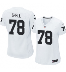 Women's Nike Oakland Raiders #78 Art Shell Game White NFL Jersey