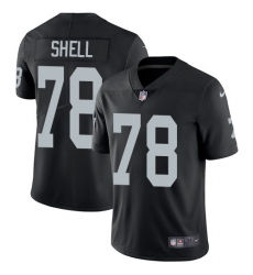Youth Nike Oakland Raiders #78 Art Shell Elite Black Team Color NFL Jersey