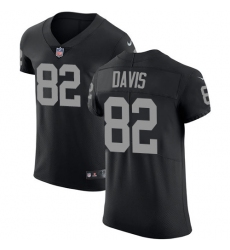 Men's Nike Oakland Raiders #82 Al Davis Black Team Color Vapor Untouchable Elite Player NFL Jersey