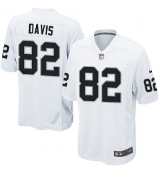 Men's Nike Oakland Raiders #82 Al Davis Game White NFL Jersey