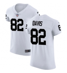 Men's Nike Oakland Raiders #82 Al Davis White Vapor Untouchable Elite Player NFL Jersey