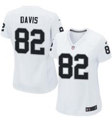 Women's Nike Oakland Raiders #82 Al Davis Game White NFL Jersey