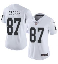 Women's Nike Oakland Raiders #87 Dave Casper Elite White NFL Jersey