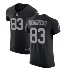 Men's Nike Oakland Raiders #83 Ted Hendricks Black Team Color Vapor Untouchable Elite Player NFL Jersey