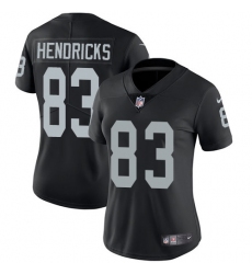 Women's Nike Oakland Raiders #83 Ted Hendricks Elite Black Team Color NFL Jersey