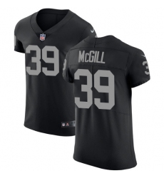 Men's Nike Oakland Raiders #39 Keith McGill Black Team Color Vapor Untouchable Elite Player NFL Jersey