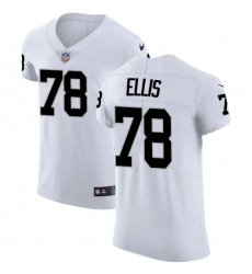 Men's Nike Oakland Raiders #78 Justin Ellis White Vapor Untouchable Elite Player NFL Jersey