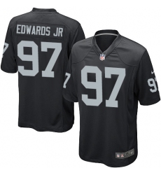 Men's Nike Oakland Raiders #97 Mario Edwards Jr Game Black Team Color NFL Jersey