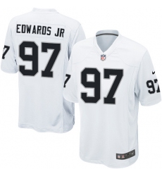 Men's Nike Oakland Raiders #97 Mario Edwards Jr Game White NFL Jersey