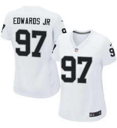 Women's Nike Oakland Raiders #97 Mario Edwards Jr Game White NFL Jersey