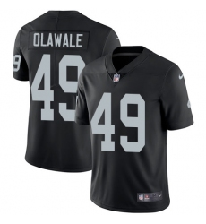 Youth Nike Oakland Raiders #49 Jamize Olawale Elite Black Team Color NFL Jersey