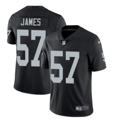 Men's Nike Oakland Raiders #57 Cory James Black Team Color Vapor Untouchable Limited Player NFL Jersey