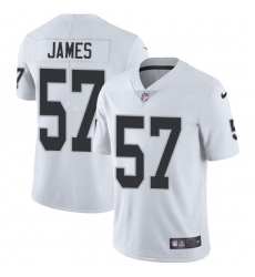 Youth Nike Oakland Raiders #57 Cory James Elite White NFL Jersey
