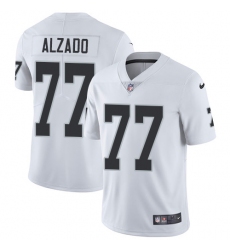 Youth Nike Oakland Raiders #77 Lyle Alzado Elite White NFL Jersey