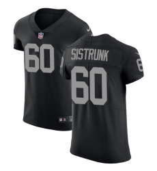 Men's Nike Oakland Raiders #60 Otis Sistrunk Black Team Color Vapor Untouchable Elite Player NFL Jersey