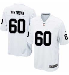 Men's Nike Oakland Raiders #60 Otis Sistrunk Game White NFL Jersey