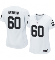 Women's Nike Oakland Raiders #60 Otis Sistrunk Game White NFL Jersey