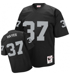 Mitchell and Ness Oakland Raiders #37 Lester Hayes Black Team Color Authentic NFL Throwback Jersey
