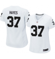 Women's Nike Oakland Raiders #37 Lester Hayes Game White NFL Jersey