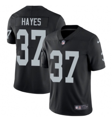 Youth Nike Oakland Raiders #37 Lester Hayes Elite Black Team Color NFL Jersey