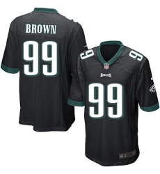 Men's Nike Philadelphia Eagles #99 Jerome Brown Game Black Alternate NFL Jersey