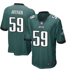 Men's Nike Philadelphia Eagles #59 Seth Joyner Game Midnight Green Team Color NFL Jersey