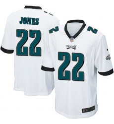 Men's Nike Philadelphia Eagles #22 Sidney Jones Game White NFL Jersey