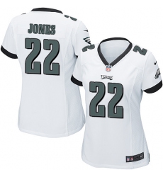 Women's Nike Philadelphia Eagles #22 Sidney Jones Game White NFL Jersey