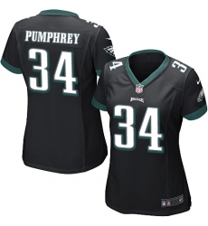 Women's Nike Philadelphia Eagles #34 Donnel Pumphrey Game Black Alternate NFL Jersey