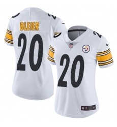 Women's Nike Pittsburgh Steelers #20 Rocky Bleier Elite White NFL Jersey