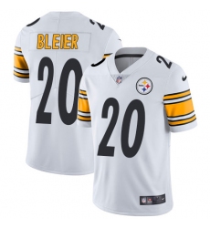 Youth Nike Pittsburgh Steelers #20 Rocky Bleier White Vapor Untouchable Limited Player NFL Jersey