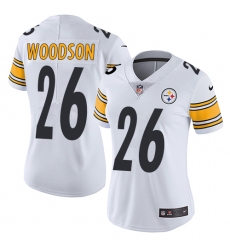 Women's Nike Pittsburgh Steelers #26 Rod Woodson Elite White NFL Jersey