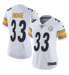 Women's Nike Pittsburgh Steelers #33 Merril Hoge Elite White NFL Jersey