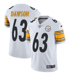 Youth Nike Pittsburgh Steelers #63 Dermontti Dawson White Vapor Untouchable Limited Player NFL Jersey