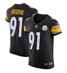 Men's Nike Pittsburgh Steelers #91 Kevin Greene Black Team Color Vapor Untouchable Elite Player NFL Jersey