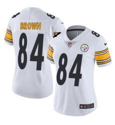 Women's Nike Pittsburgh Steelers #84 Antonio Brown Elite White NFL Jersey