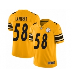 Youth Pittsburgh Steelers #58 Jack Lambert Limited Gold Inverted Legend Football Jersey Youth Pittsburgh Steelers #58 Jack Lambert Limited Gold Inverted Legend Football Jersey