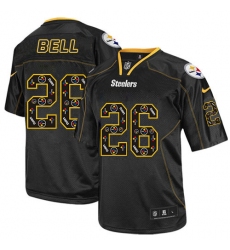 Men's Nike Pittsburgh Steelers #26 Le'Veon Bell Elite New Lights Out Black NFL Jersey