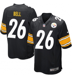 Men's Nike Pittsburgh Steelers #26 Le'Veon Bell Game Black Team Color NFL Jersey