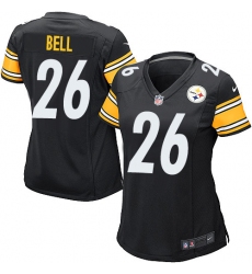 Women's Nike Pittsburgh Steelers #26 Le'Veon Bell Game Black Team Color NFL Jersey