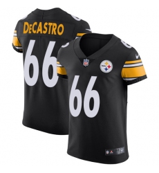 Men's Nike Pittsburgh Steelers #66 David DeCastro Black Team Color Vapor Untouchable Elite Player NFL Jersey