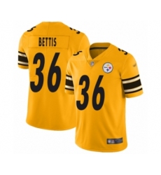 Youth Pittsburgh Steelers #36 Jerome Bettis Limited Gold Inverted Legend Football Jersey