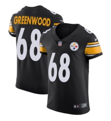 Men's Nike Pittsburgh Steelers #68 L.C. Greenwood Black Team Color Vapor Untouchable Elite Player NFL Jersey