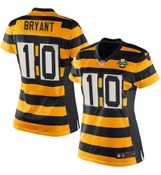 Women's Nike Pittsburgh Steelers #10 Martavis Bryant Game Yellow/Black Alternate 80TH Anniversary Throwback NFL Jersey